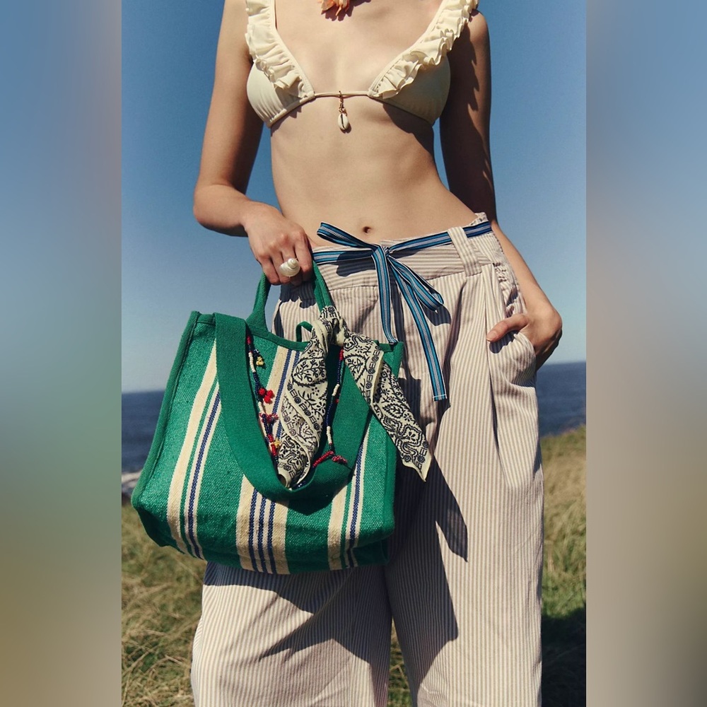 NEW Free People Clara Canvas Tote